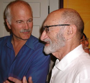 Jack Layton and Henry Morgentaler in 2005