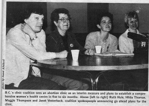 Announcement of Everywoman's Health Clinic launch, 1988