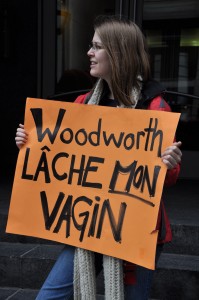 Protest against Conservative MP Stephen Woodworth's M-312 in 2012